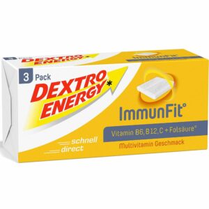 Dextro Energy ImmunFit - Energieliefernde Dextrosetäfelchen - 3 Pack: 3x 8 Täfelchen
