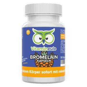 Bromelain Kapseln - hochdosiert - Qualität aus Deutschland - ohne Zusätze - Vitamineule®