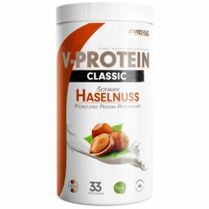 ProFuel - V-Protein Classic - Haselnuss - veganes Proteinpulver mit 76% Protein