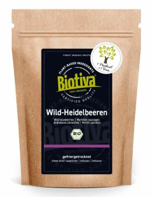 Biotiva Wild Heidelbeeren Pulver Bio
