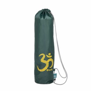 Easy Bag Yogamattentasche aus Polyester mit OM Print Dunkelgrün
