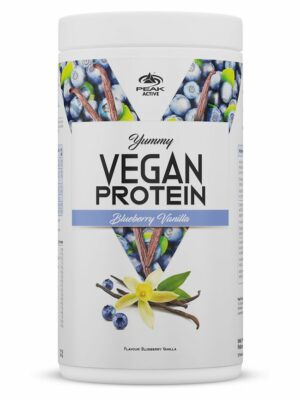 Peak Yummy Vegan Protein - Geschmack Blueberry Vanilla