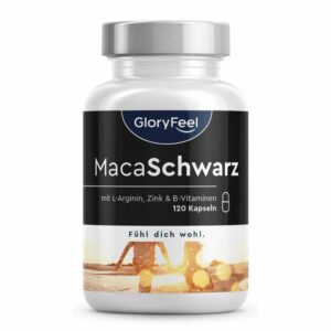 gloryfeel® Schwarzer Maca 20:1 Extrakt + L-Arginin