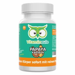 Papaya Kapseln - hochdosiert - Qualität aus Deutschland - ohne Zusätze - Vitamineule®