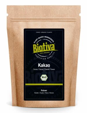 Biotiva Kakao Pulver stark entölt Bio