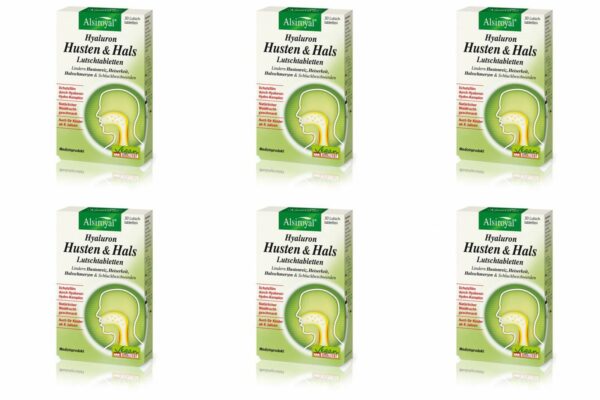 Alsiroyal Hyaluron Hustenreiz Lutschtabletten 6x30 Stk