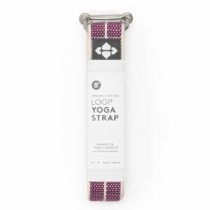 Yogagurt Loop aus Bio-Baumwolle 244 cm - Plum Weave