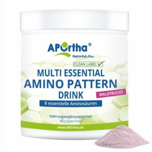 APOrtha® Amino Pattern Aminosäuren Drink - Waldfrucht - EAA mit Bcaa - veganes Pulver