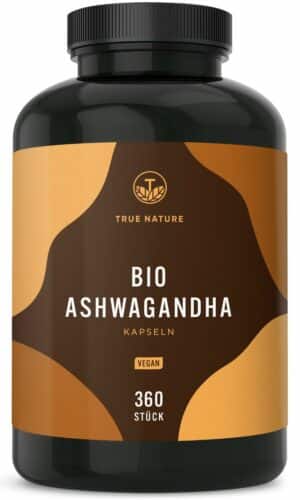 True Nature® Bio Ashwagandha Kapseln Hochdosiert (650 mg)