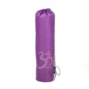 Easy Bag Yogamattentasche aus Polyester mit OM Print Aubergine