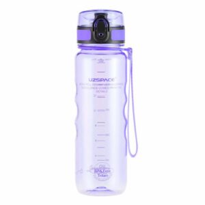 Sport-Knight® Wasserflasche / Shaker Transparent Lila 450ml