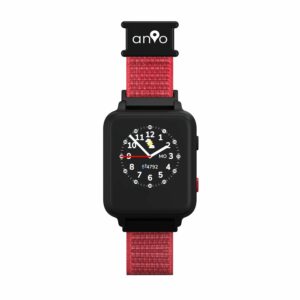 Anio 5s Kinder Smartwatch Uhr Rot GPS Ortung 6+ Jahre Android LCD Display