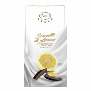 Aiello Kandierte Zitronenschalen in Zartbitterschokolade Bio