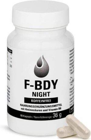 Vihado F-Bdy Night – Kapseln für einen normalen Stoffwechsel – koffeinfrei für die Nacht