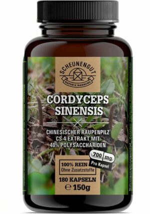 Scheunengut® Cordyceps -Cordyceps Sinensis Cs-4 Extrakt- 40% bioaktive Polysaccharide I vegan