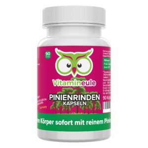 Pinienrindenextrakt Kapseln - hochdosiert - Qualität aus Deutschland - ohne Zusätze - Vitamineule®