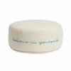 Meditationskissen 'Believe in yourself' aus 100% Bio-Baumwolle mit abnehmbaren Bezug