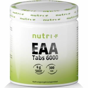 Nutri+ Vegan Sports EAA Mega Tabs - alle Essentiellen Aminosäuren immer dabei