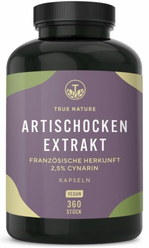 True Nature® Artischockenextrakt - Artischocken Kapseln Hochdosiert (600 mg)