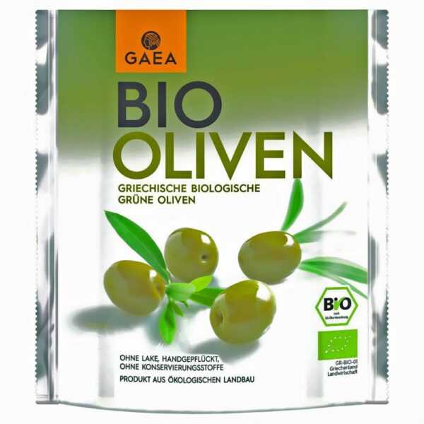 Gaea Greek Olives Bio Oliven grün