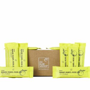 10er-Paket Banane-Mandel-Riegel Bio