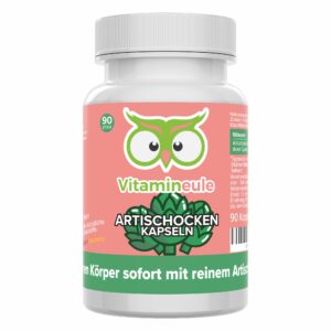 Artischocken Kapseln - hochdosiert - Qualität aus Deutschland - ohne Zusätze - Vitamineule®