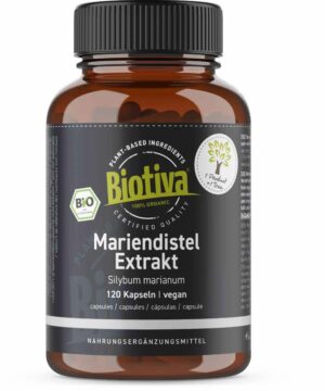 Biotiva Mariendistel Extrakt Kapseln Bio