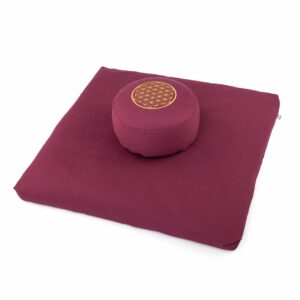 Medi-Set Eco: Meditationskissen Rondo ECO aubergine