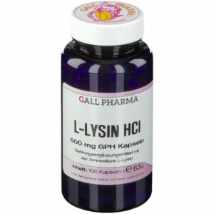 Gall Pharma L-Lysin HCl 500 mg GPH Kapseln