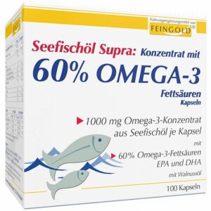 Seefischöl Supra: Konzentrat mit 60% Omega-3-Fettsäuren