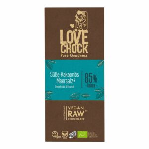 Lovechock Süße Kakaonibs & Meersalz 85% Kakao