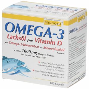 Omega-3 Lachsöl plus Vitamin D und Omega 3