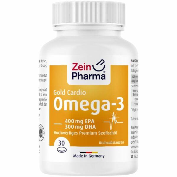 ZeinPharma® Omega 3 Kapseln Gold Cardio Edition
