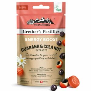 Swissherbs® Grether's Pastilles Energy Boost Guarana & Cola NUT