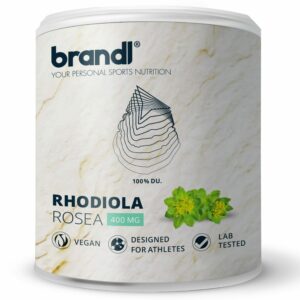 brandl® Rhodiola Rosea Extrakt Kapseln hochdosiert | Premium Rosenwurz vegan & extern laborgeprüft