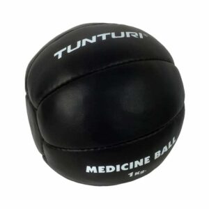 Tunturi Medizinball Kunstleder schwarz 1 kg