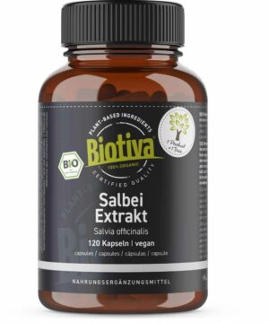 Biotiva Salbei Extrakt Kapseln Bio