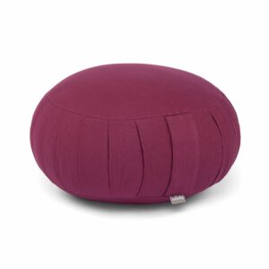 Meditationskissen Zafu ECO Kapok Aubergine