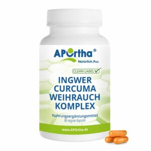 APOrtha® Ingwer-Curcuma-Weihrauch-Komplex - vegane Kapseln