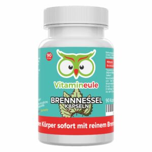 Brennnessel Kapseln - hochdosiert - Qualität aus Deutschland - ohne Zusätze - Vitamineule®