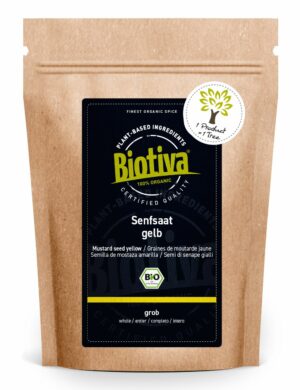 Biotiva Senfsaat gelb ganz Bio