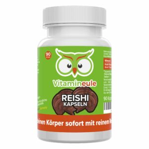 Reishi Kapseln - hochdosiert - Qualität aus Deutschland - ohne Zusätze - Vitamineule®