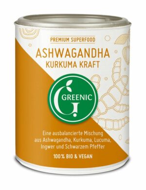 Greenic Ashwagandha Kurkuma Trinkpulver