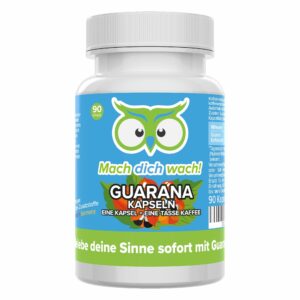 Guarana Kapseln - hochdosiert - Qualität aus Deutschland - ohne Zusätze - Mach dich wach!®
