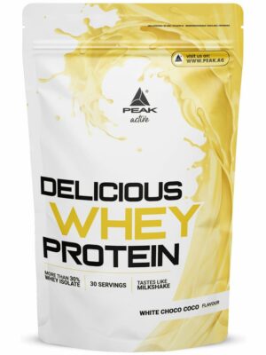 Peak Delicious Whey Protein - Geschmack White Choco Coco (Snowball)