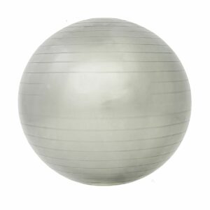 Sport-Knight® Gymnastikball mit Fußpumpe Silber 65cm